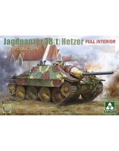 Сборная модель Немецкая САУ Jagdpanzer 38 t Hetzer с полным интерьером 2171 Takom