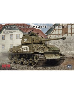 Сборная модель Танк M4A3 76W HVSS Early Type Thunderbolt VII RM 509 Rye field model