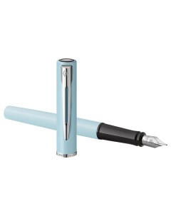 Ручка перьевая Allure Pastel Blue синяя 0 8мм подарочная упаковка Waterman