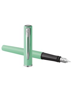 Ручка перьевая Allure Pastel Green синяя 0 8мм подарочная упаковка Waterman