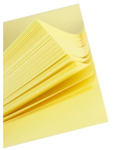 Бумага для заметок с клеевым Prof Pressкраем желтая пастель 100л Проф-пресс