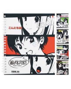 Тетрадь в клетку 96 л Manga Anime глянцевая ламинация Альт