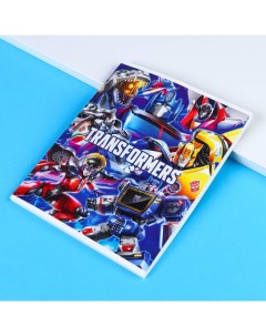 Тетрадь Transformers Трансформеры 48 листов в клетку в ассортименте 4 штуки Hasbro