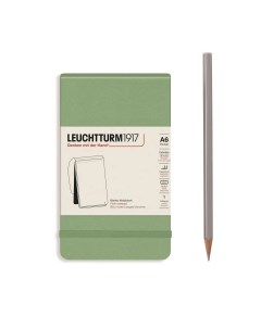 Блокнот Leuchtturm Reporter Notepad Pocket нелинованный 94 л пастельный зеленый тв обл Leuchtturm1917