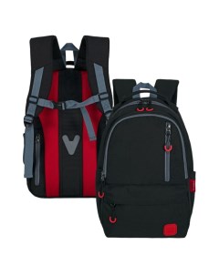 Рюкзак молодежный 46 х 31 х 15 см эргономичная спинка М 3 чёрный красный Across