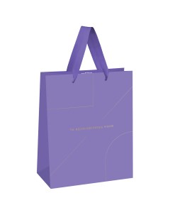 Пакет подарочный Monocolor Lavender отд фольгой мат ламинация 26х32х12см 12шт Meshu