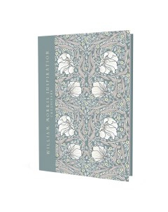 Ежедневник William Morris Inspiration мятная с белыми цветами Контэнт