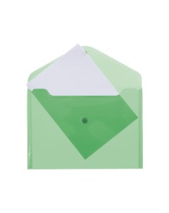 Папка конверт с кнопкой А4 120мкм полупрозр зелен 3071817 Attomex