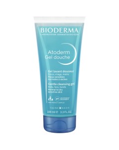Мягкий очищающий гель для душа для нормальной сухой и атопичной кожи Atoderm 100 Bioderma