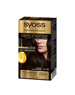 Oleo Intense Краска для волос 2 10 Чёрно каштановый Syoss
