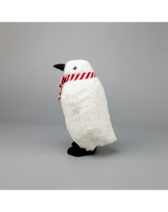 Фигура декоративная пингвин белый 16х15х29 см James arts