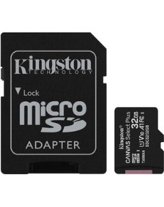Карта памяти microSDHC 32Gb Canvas Select Plus class 10 UHS I U1 100Mb s SD адаптер Kingston