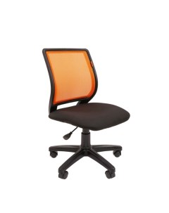Кресло компьютерное Chairman 699 без подлокотников черный оранжевый 699 без подлокотников черный ора