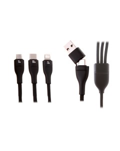 Аксессуар Flash Series II Two for three Charging Cable U C to M L C 100W 1 2m Black CASS030101 Baseus