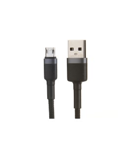 Аксессуар Cafule Cable USB MicroUSB 2 4A 1m Grey Black CAMKLF BG1 Baseus