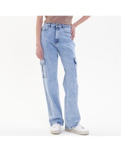 Голубые джинсы с карманами One week