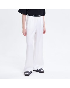 Белые атласные брюки Figura