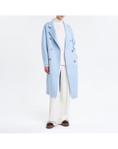 Голубое шерстяное пальто Figura