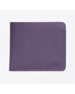Синий кошелёк из кожи Lokis
