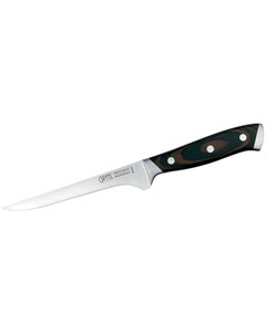 Нож кухонный 6812 филейный для птицы 150мм заточка прямая стальной коричневый серебристый Gipfel