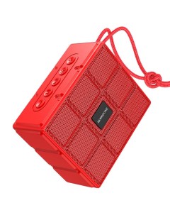 Портативная акустика BR16 Gage 5 Вт FM AUX USB microSD Bluetooth подсветка красный 134285 Borofone