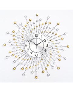 Часы настенные серия Ажур Оцьери плавный ход d 59 см циферблат 22 см Nobrand