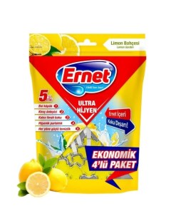 Подвесной чистящий блок для унитаза Лимонный сад 4х50 г Ernet