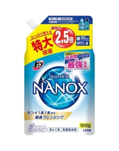 Средство для стирки белья Концентрированное жидкое Top Super Nanox м у 900 г Lion