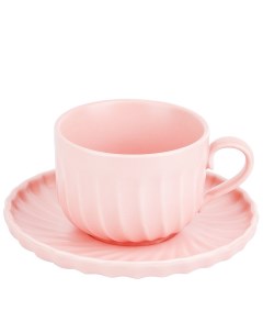 Чайная пара Fresh Taste Light pink 220 мл фарфор Nouvelle