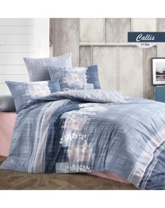 Комплект постельного белья Callis Blue евро Majoli