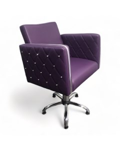 Парикмахерское кресло Вайлет Фиолетовый Мебель бьюти