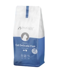 Сухой корм для кошек Delicate Fish с атлантической рыбой и индейкой 1 5 кг Delicado
