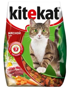 Сухой корм для кошек Мясной пир 1 9 кг Kitekat