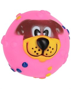 Мяч для собак разноцветный виниловый 6 5 см Уют