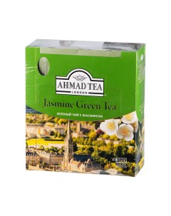 Чай зеленый с жасмином 100 пакетиков Ahmad tea