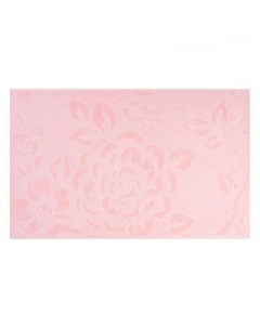 Полотенце махровое стриженное гладкокрашенное Biscottom 50х80 розовый Cleanelly