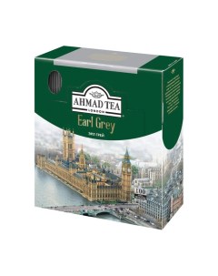 Чай Earl Grey черный 100 пакетиков Ahmad tea