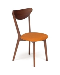 Стул Maxi коричневый обивка оранжевая мягкое сиденье Tetchair