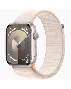Смарт часы Apple Watch Series 9 45mm Starlight Aluminum Case with Starlight Sport Loop MR983 Watch S
