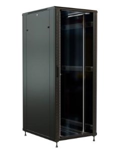 Шкаф серверный WR TT 4281 AS RAL9004 напольный 42U 800x1000мм пер дв стекл задн дв стал лист 2 бок п Wrline