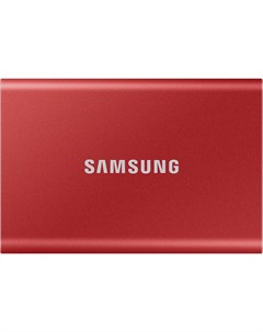 Внешний жесткий диск SSD T7 500GB красный MU PC500R WW Samsung