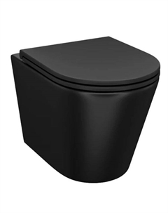 Унитаз подвесной Calipso CALR3BMi25 матовый черный, с крышкой микролифт Iddis