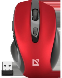 Мышь беспроводная Prime MB 053 1600dpi оптическая светодиодная USB красный 52052 Defender