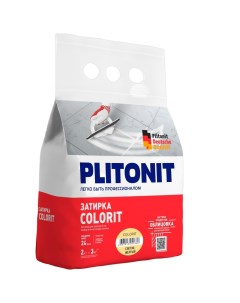 Затирка цементная Colorit 7401C светло желтая 2 кг Plitonit