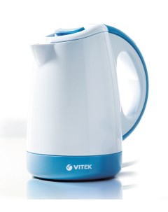 Чайник электрический VT 1134 0 5 л белый синий желтый Vitek