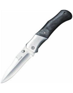 Нож складной 100 мм серебристый рукоять сталь дерево серебристо черный YD 5303 Stinger