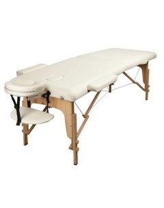 Массажный стол складной 2 с деревянный 70 см бежевый Atlas sport
