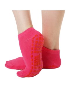 Носки для йоги прорезиненные размер 36 41 розовый Sangh