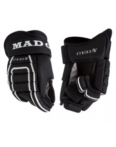 Перчатки хоккейные Strike IV Jr 12 черный Mad guy