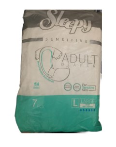 Подгузники для взрослых Adult Diaper Large 7 шт размер L Sleepy